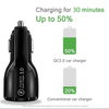 18W QC3.0 PD 20w Dual USB Car Quick Charger Adapter BLUE LED Light USB QC 3.0 Fast Car Charging for iPhone