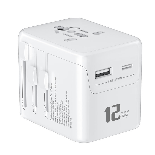 Extension Cord USB 2500W PQ Power Travel Adaptor Multi Plug Universal Travel Adapter 3 Type-C + 2 USB Travel Adapter