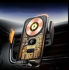 Adjustable 15W Wireless Charger Car Mount Smart Metal Mobile Phone Stands for Car Portable Smartphone PDA Holder ABS Magnet