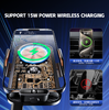 Adjustable 15W Wireless Charger Car Mount Smart Metal Mobile Phone Stands for Car Portable Smartphone PDA Holder ABS Magnet