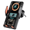 Adjustable 15W Wireless Charger Car Mount Smart Metal Mobile Phone Stands for Car Portable Smartphone PDA Holder ABS Magnet