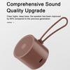 Factory Supply Wholesale Audio Music Design Portable Bluetooth5.0 Wireless Metal Mini Speaker with High Sound Quality