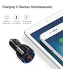 18W QC3.0 PD 20w Dual USB Car Quick Charger Adapter BLUE LED Light USB QC 3.0 Fast Car Charging for iPhone