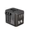 Extension Cord USB 2500W PQ Power Travel Adaptor Multi Plug Universal Travel Adapter 3 Type-C + 2 USB Travel Adapter