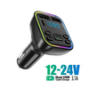 Car Charger FM Transmitter Bluetooth 5.0 PD Type-C Dual USB
