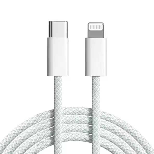 Mobile Phone 20W Fast Charging Nylon Braided Type C Usb C To 8Pin Lightning Phone Cable for IPhone Charger Data Cable