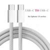 Hot Selling PD 60w Fast Charging Nylon Color Braided Good Quality Type-C Cable Fast Charging Data Cable for Phone USB C Cable